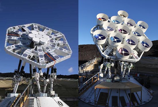 The 7-element vs. 13-element AMiBA on the Mauna Loa Observatory, Hawaii