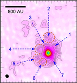 Spatially Resolving Substructures within the Massive Protostellar Envelope in Orion